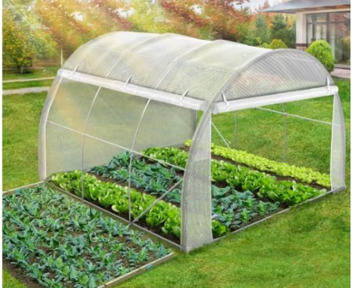 Polytunnel Greenhouse 3x3x2 m 9m² Poly Tunnels - Image 2