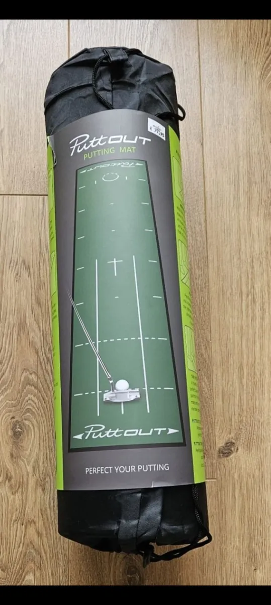 Golf Putting Mat & Pressure Put Trainer- as new - Image 1