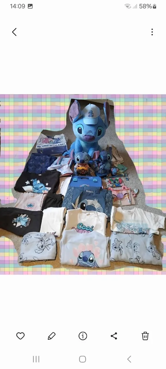 Disney Stitch Bundle, 35 items Alarm Clock, bags e - Image 3