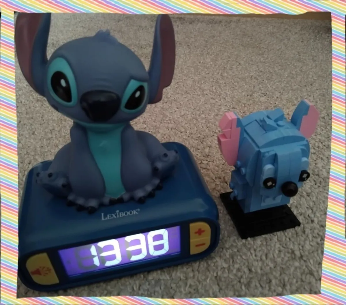 Disney Stitch Bundle 35 items Alarm Clock, bags et - Image 3