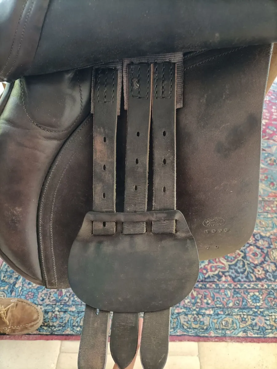 Riding saddle brown leather - Image 2