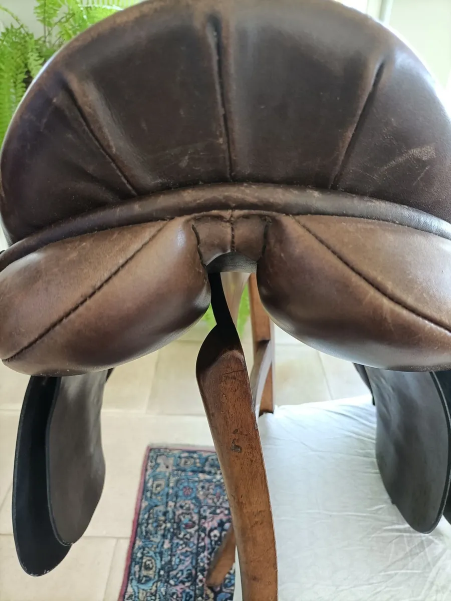 Riding saddle brown leather - Image 4