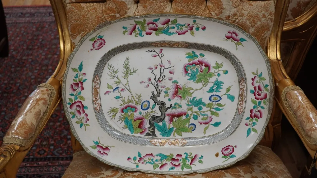 Antique Minton Oval Platter - Image 2