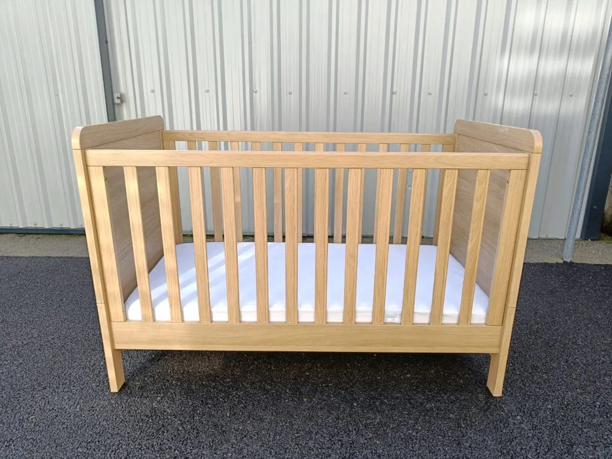 Mamas & Papas OAK Baby Cot/Toddler Bed - Image 1