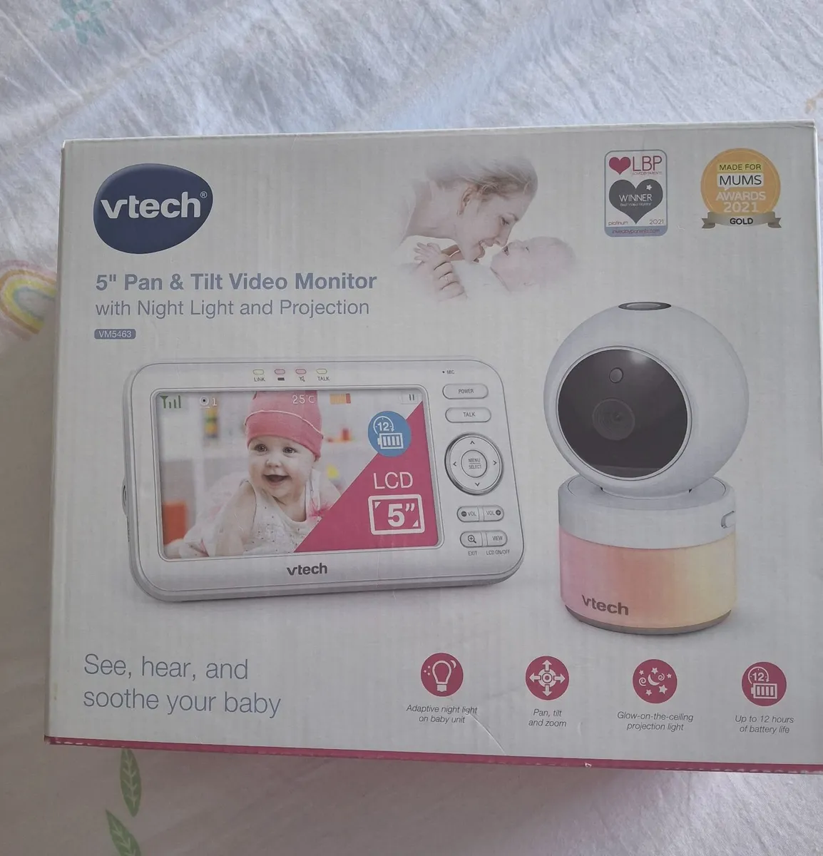 VTech VM5463 Star Projector Video Baby Monitor wit - Image 2