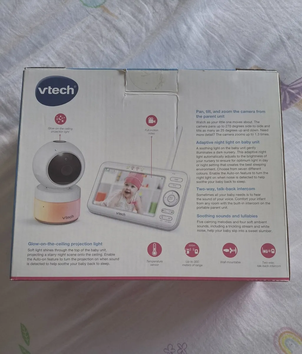 VTech VM5463 Star Projector Video Baby Monitor wit - Image 4