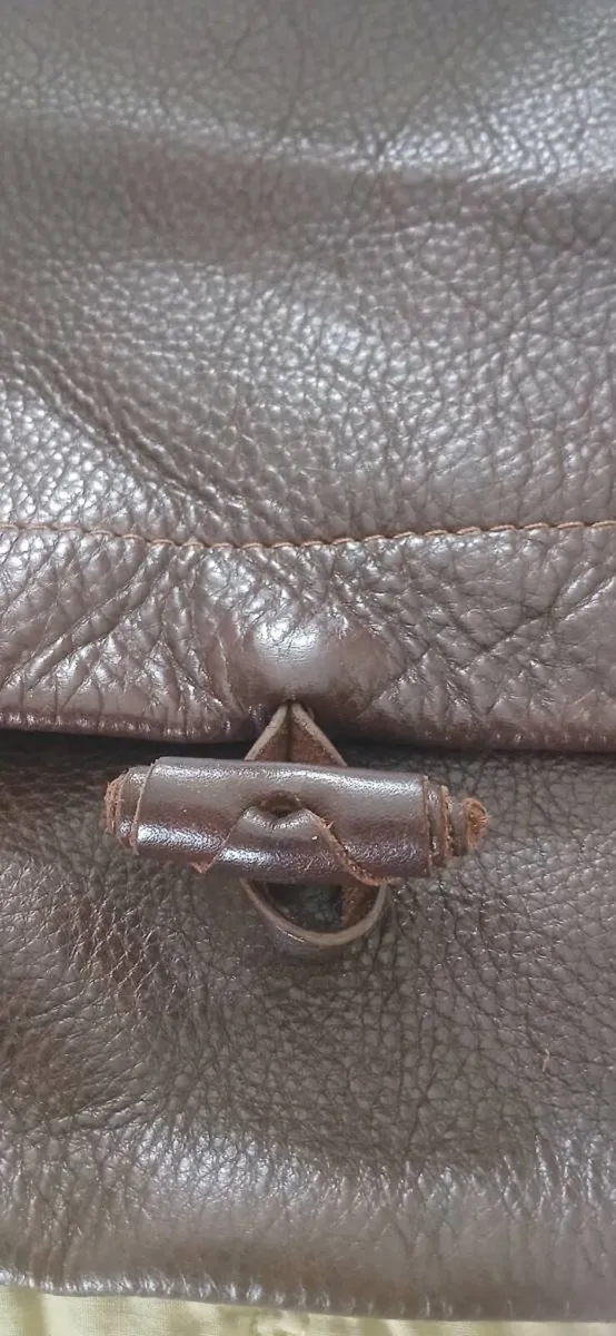 Brown Leather Handmade Shoulder Bag - Image 2