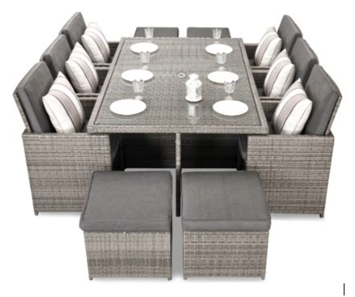 Rattan Cube Patio Suite - 10 Seater - Image 2