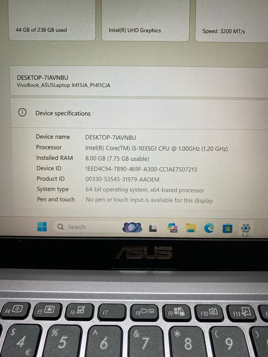 Asus Laptop i5 pro 10 Gen 8/256 win 11 - Image 4