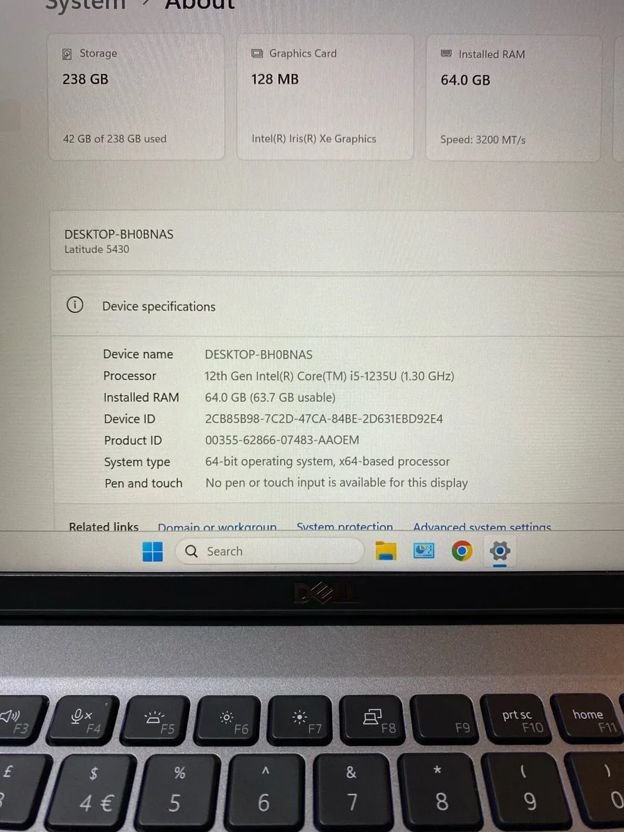 Dell Laptop i5 pro 64gb ram 256 ssd win 11 - Image 4