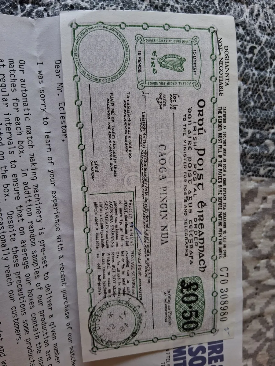Postal order - Image 1