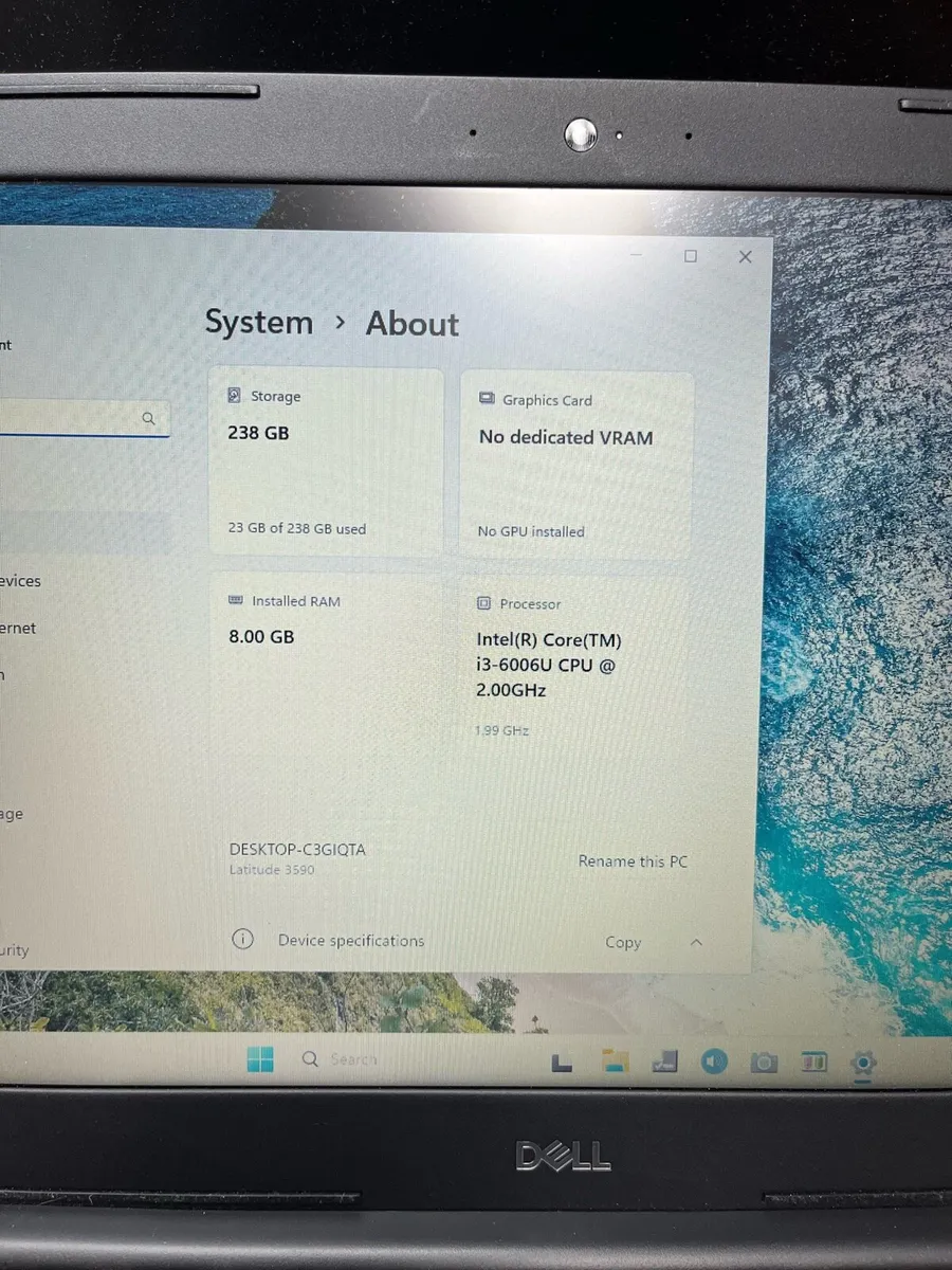 Dell Laptop for sale i3 pro 8/256 w11 - Image 4