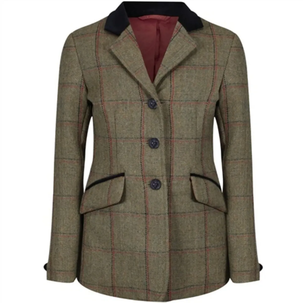 Equetech Junior Launton Deluxe Tweed Riding Jacket - Image 1