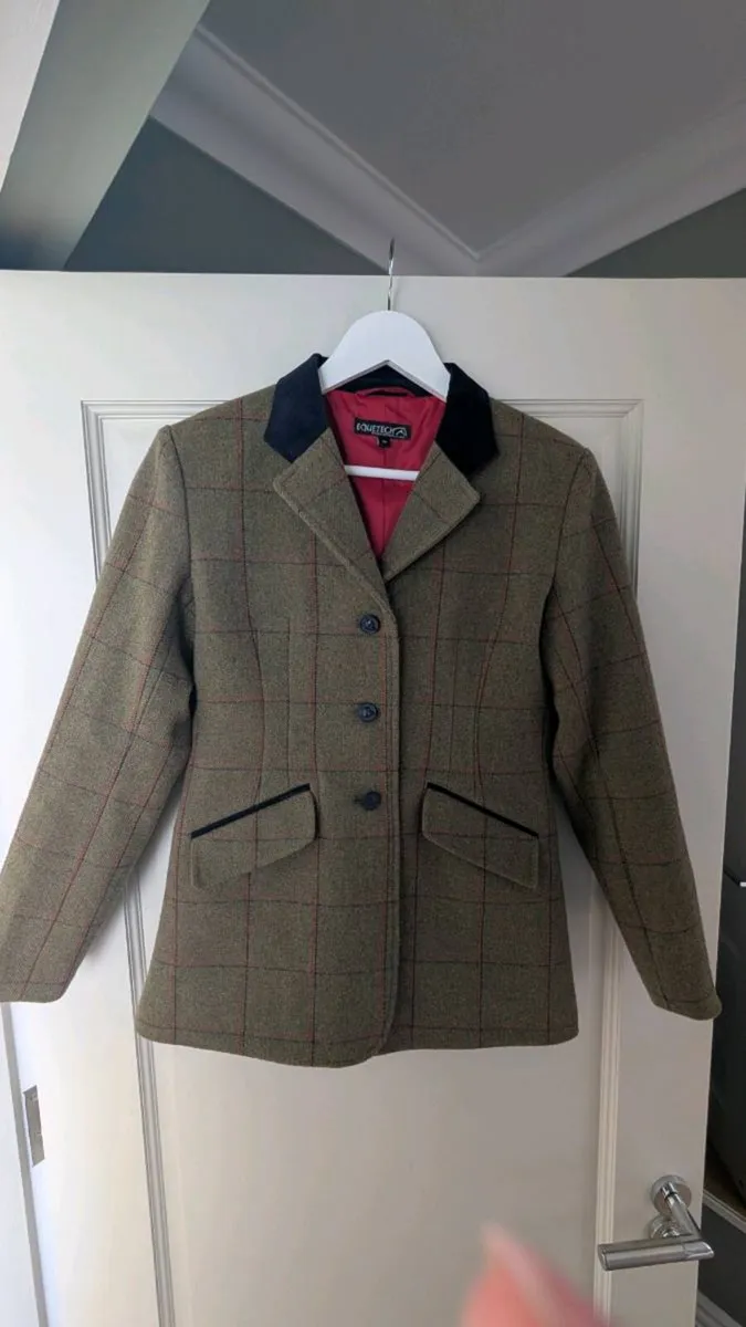 Equetech Junior Launton Deluxe Tweed Riding Jacket - Image 2
