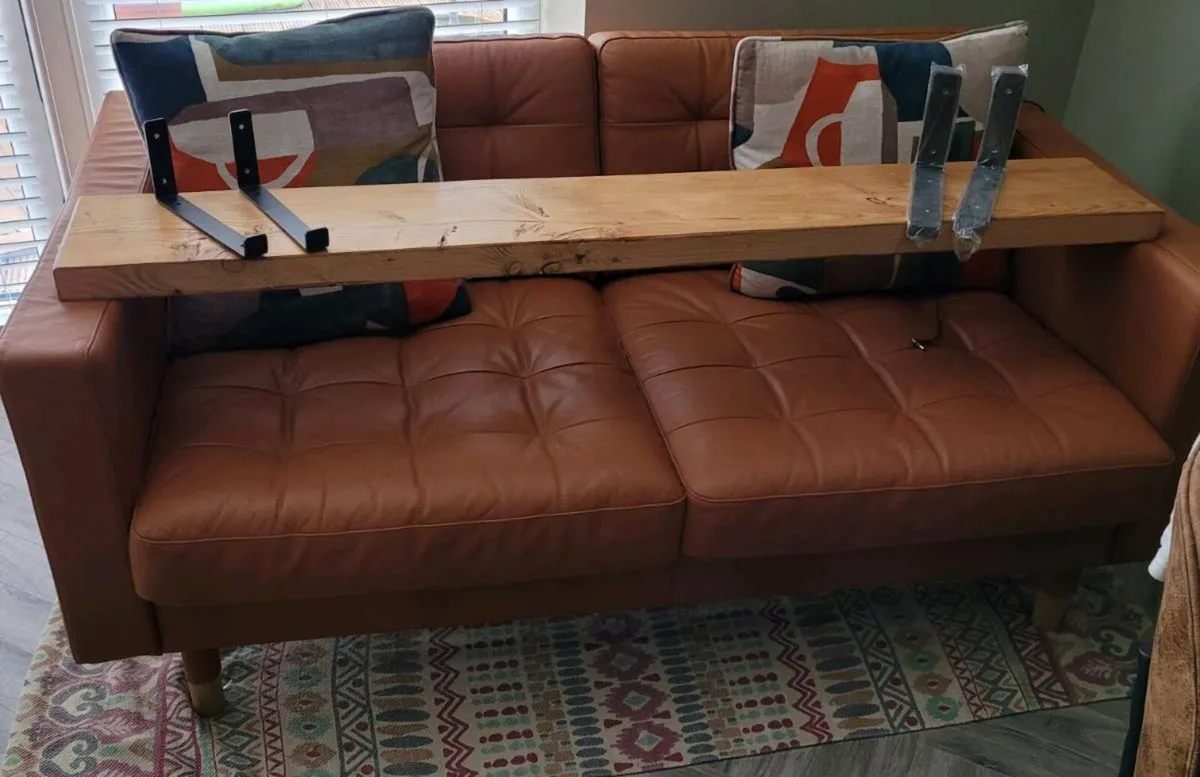 Custom Made Solid Wood Shelf - Image 2