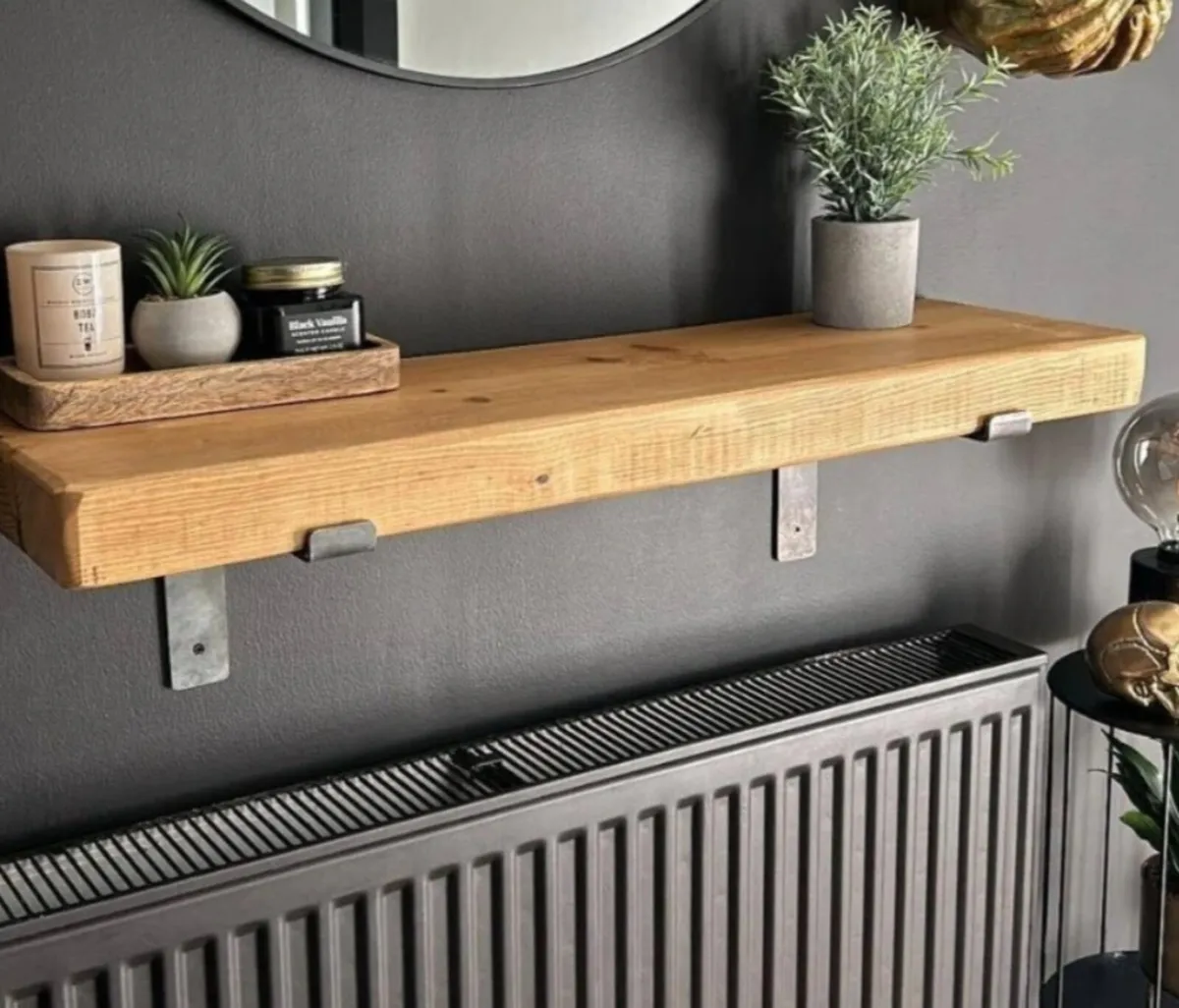 Custom Made Solid Wood Shelf - Image 1