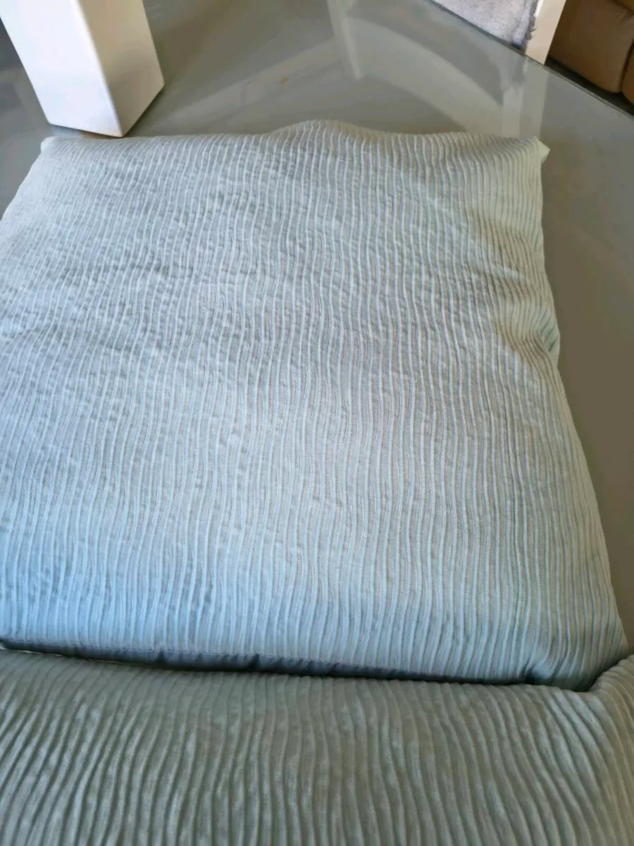 Two large blue cushions - Image 2