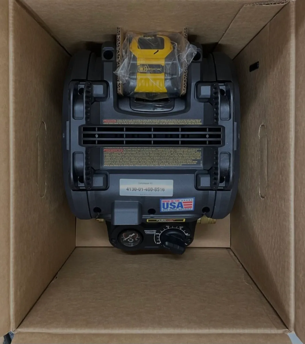 New Dewalt Air Compressor & New 110V Fast Charger - Image 3