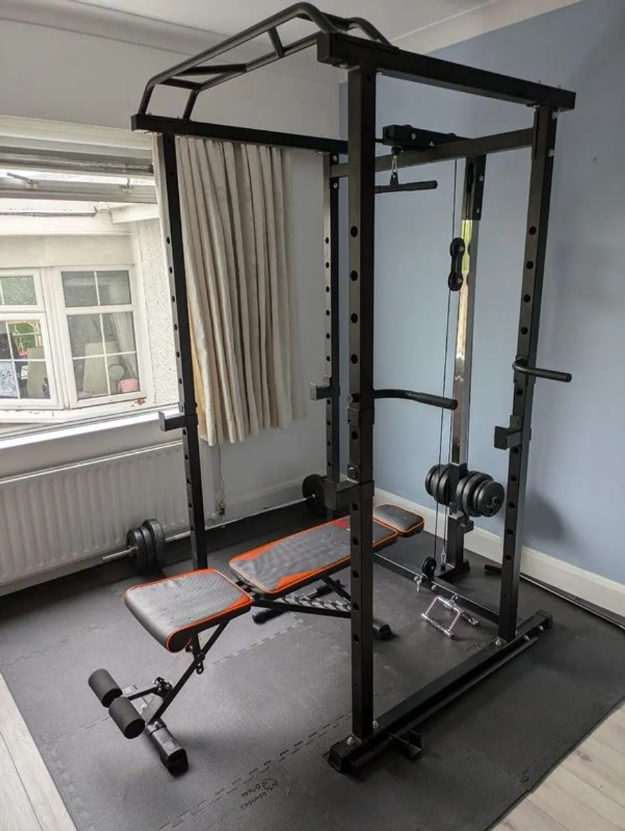 Olympic Weights & Rack - Image 1