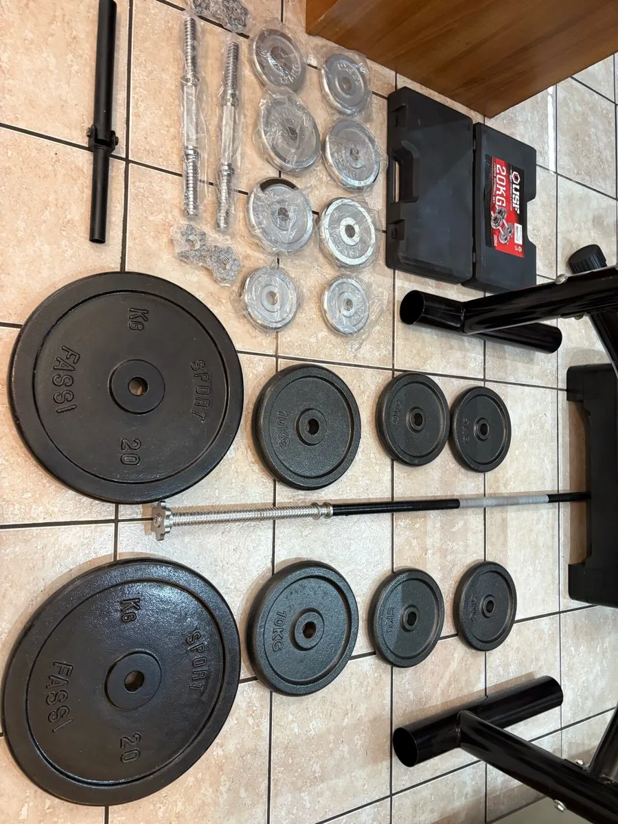 FANTASTIC MULTI BENCH, 100KG WEIGHTS, SQUAT SET!!! - Image 2