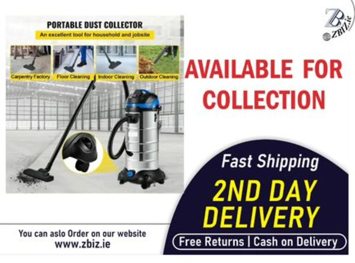 Wet & Dry Industrial Dust Extraction Vacuum - Image 1