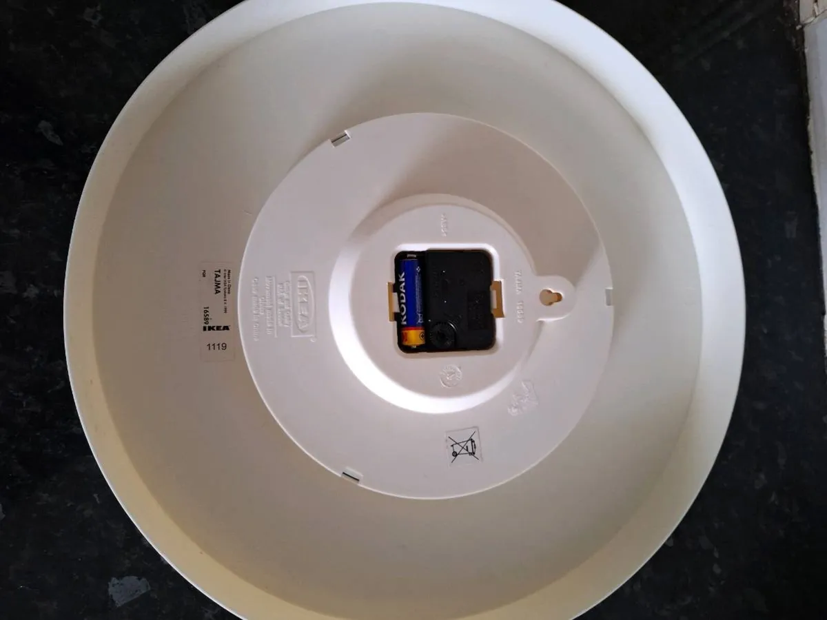 Vintage Ikea white wall clock - Image 2