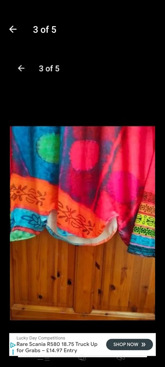 Ladies Indian good stretch, 100% polyester, 28" wi - Image 3