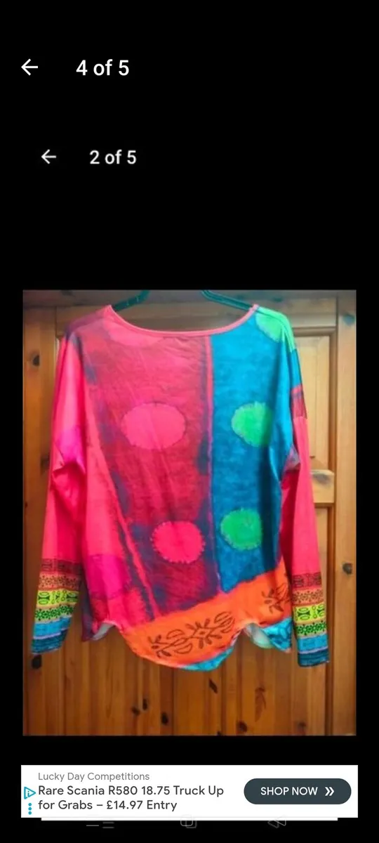 Ladies Indian good stretch, 100% polyester, 28" wi - Image 4