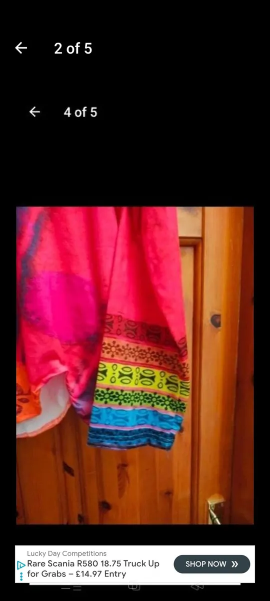 Ladies Indian good stretch, 100% polyester, 28" wi - Image 2