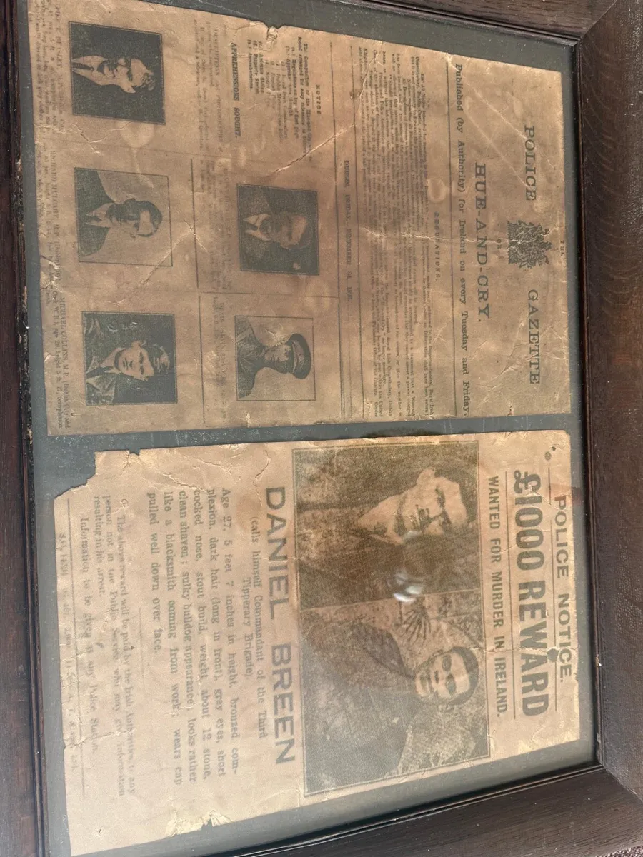 Rare collectible Daniel Breen Wanted Poster - Image 3