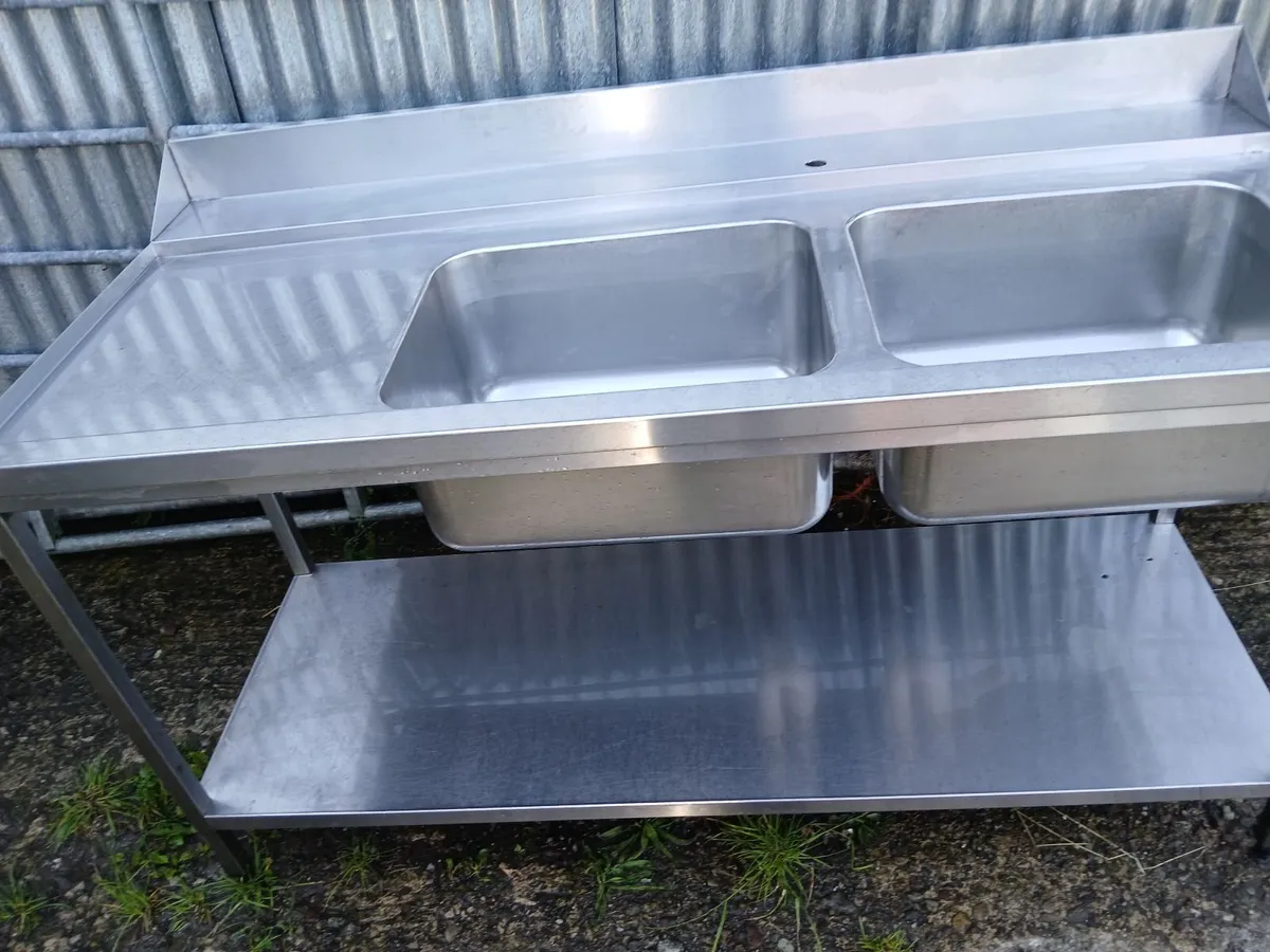 Staneless steel cabbinet double sink unit - Image 4