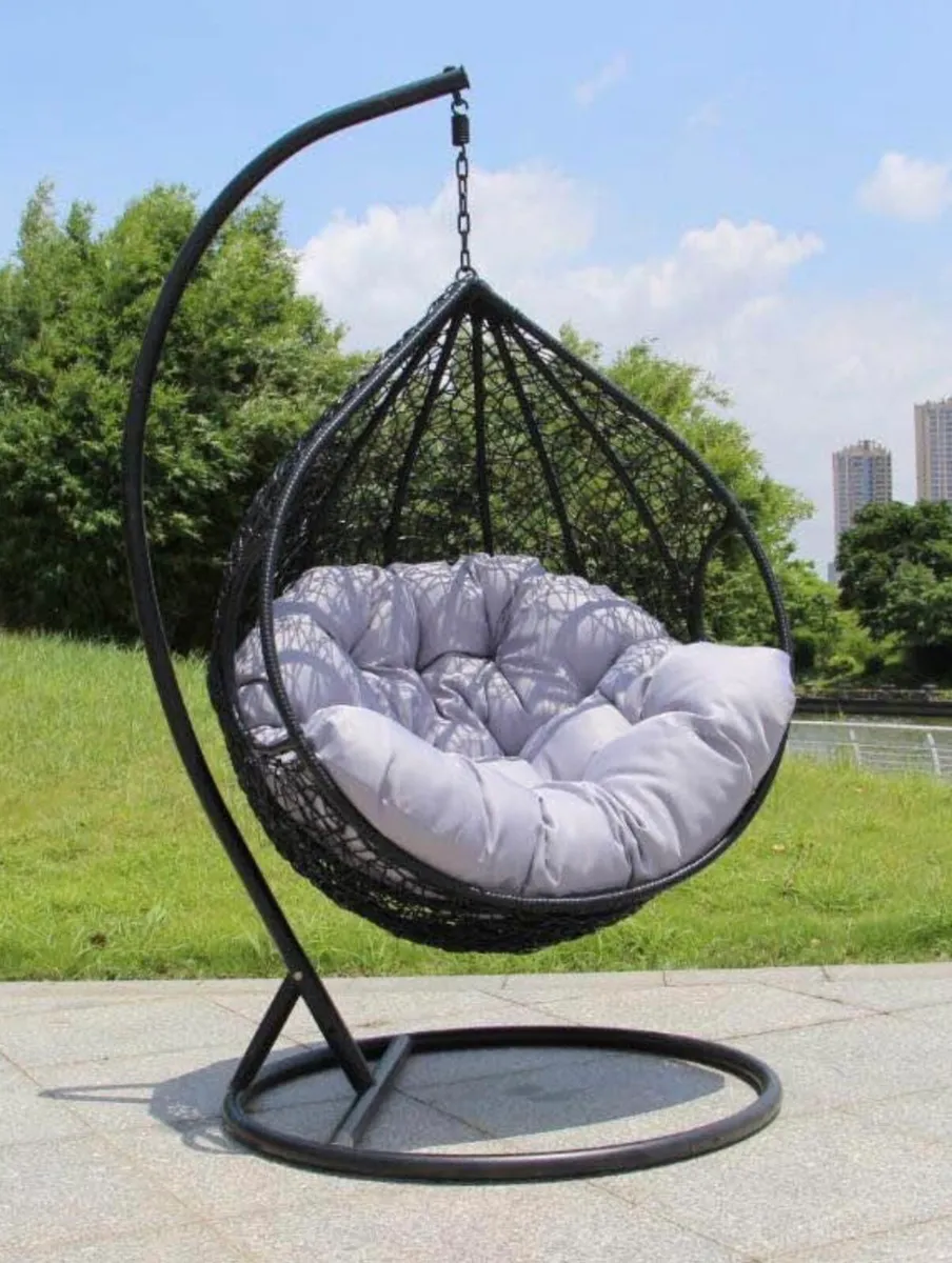 NEW RATTAN HANGING SWING EGG CHAIRS / DELIVERY - Image 2