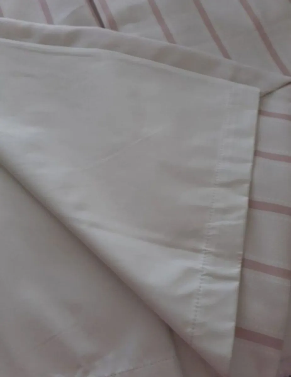 Twill Stripe Blush Curtains (Blinds2go) - Image 3