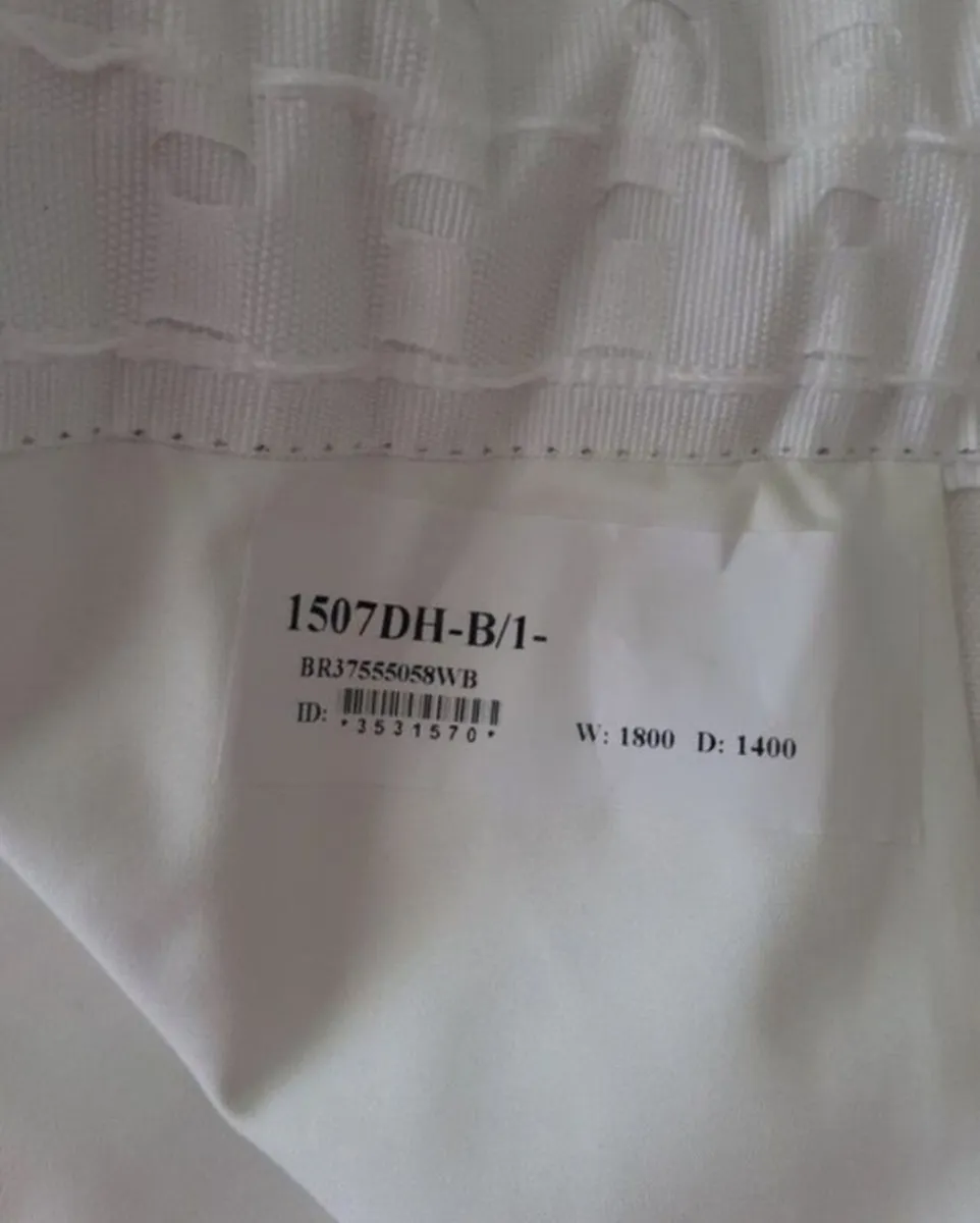 Twill Stripe Blush Curtains (Blinds2go) - Image 4