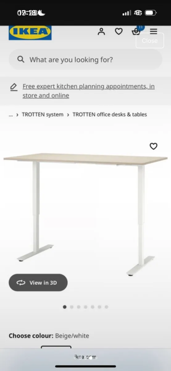 Seating / Standing IKEA desk - Image 3