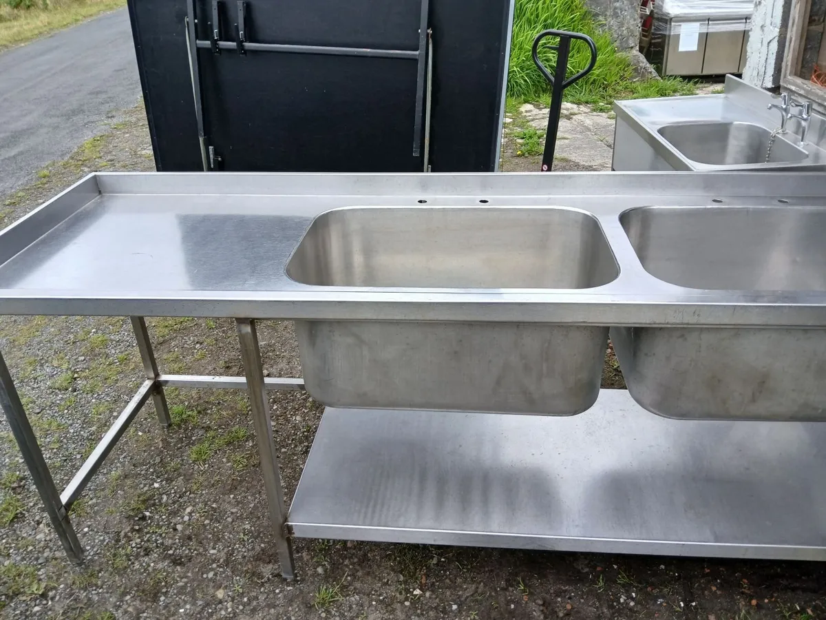 Staneless steel cabbinet  double sink unit complet - Image 4