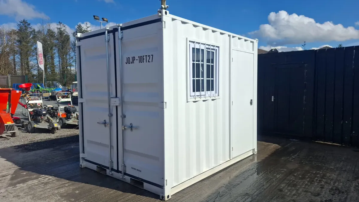 10ft Office Container – Window, Pedestrian Door - Image 3