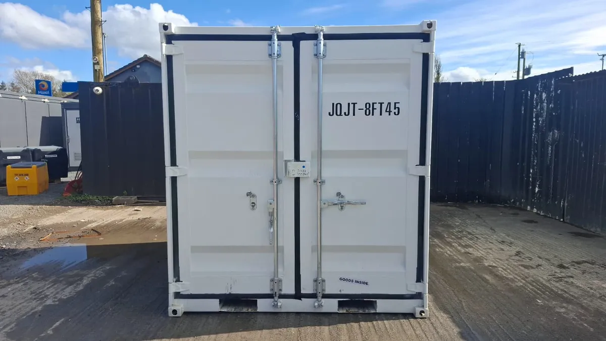 8ft Office Container – Window, Pedestrian Door - Image 2