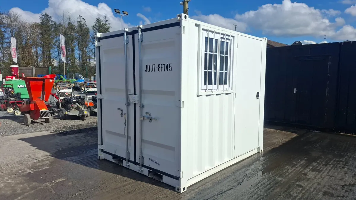 8ft Office Container – Window, Pedestrian Door - Image 3