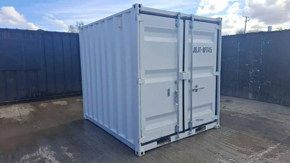 8ft Office Container – Window, Pedestrian Door - Image 1