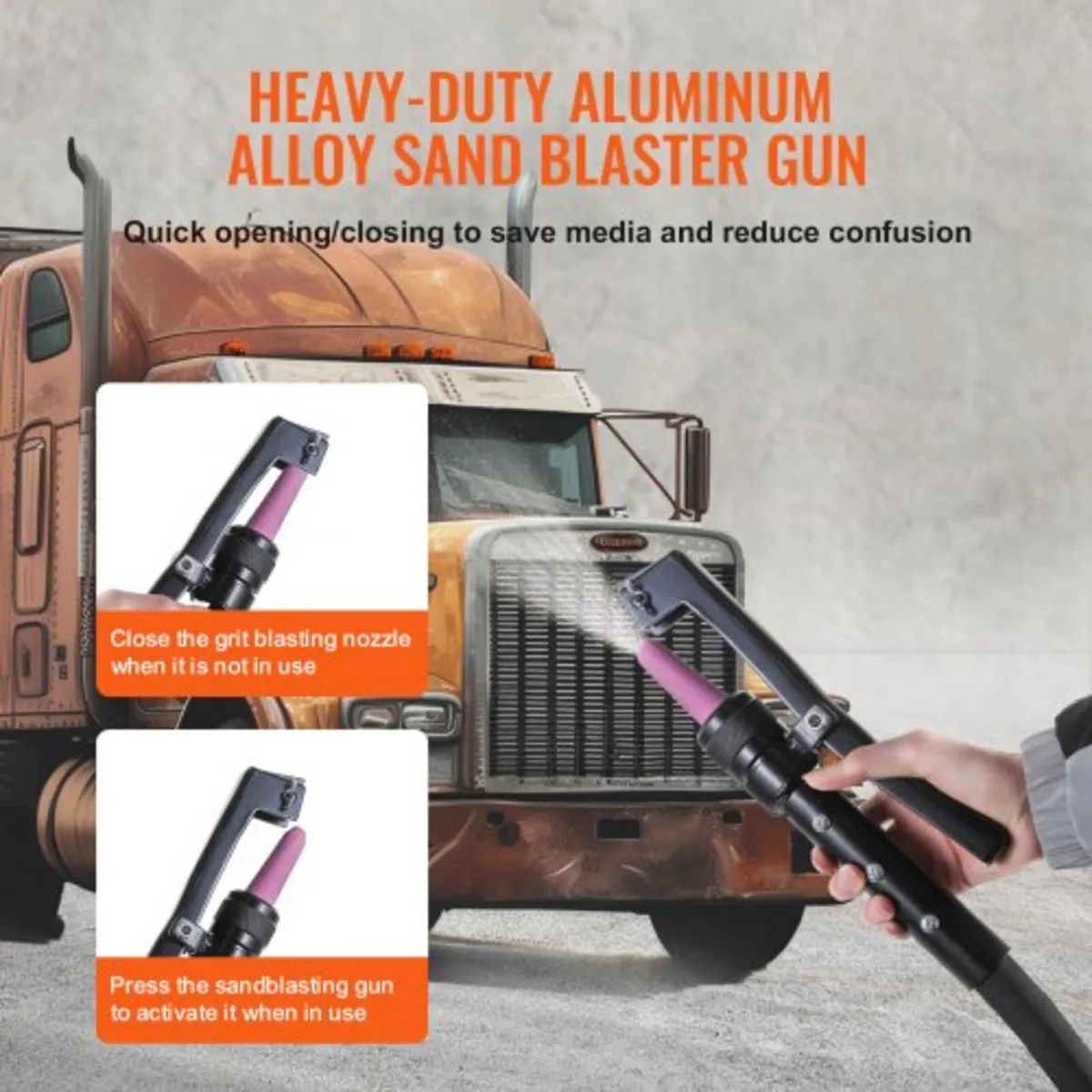 37.9 L Heavy-Duty Sand Blaster 60-110 PSI with 2 N - Image 3