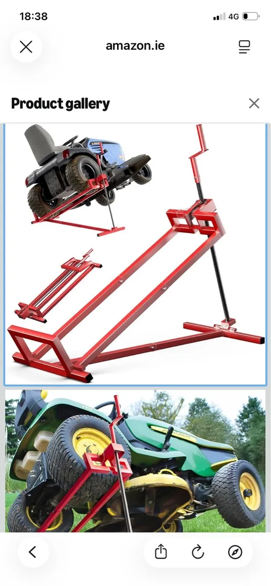 Lawnmower lift