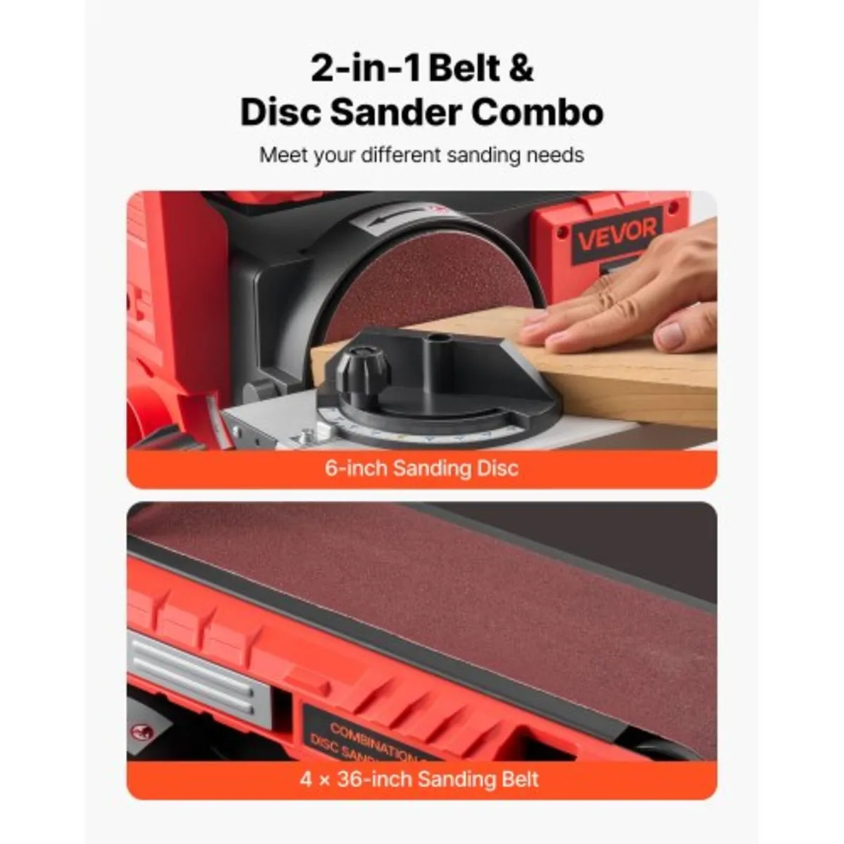 152.4mm Disc Sander & 101.6mm x 914.4mm Belt Sande - Image 3