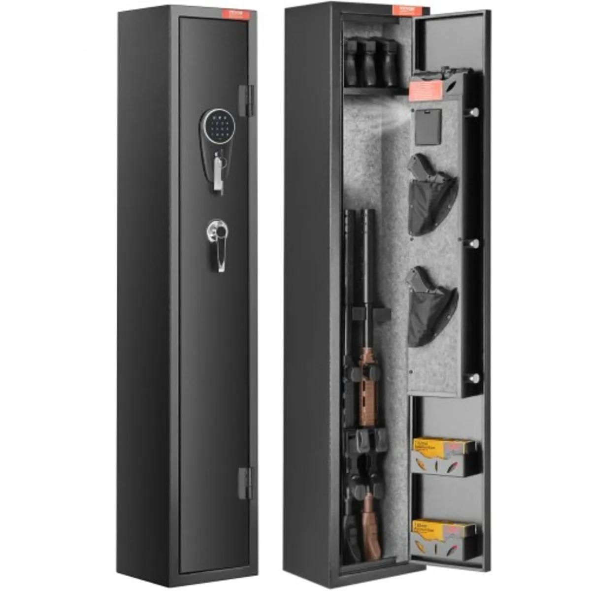 2 Rifles Gun Safe, Rifle Safe with Lock & Digital - Image 1