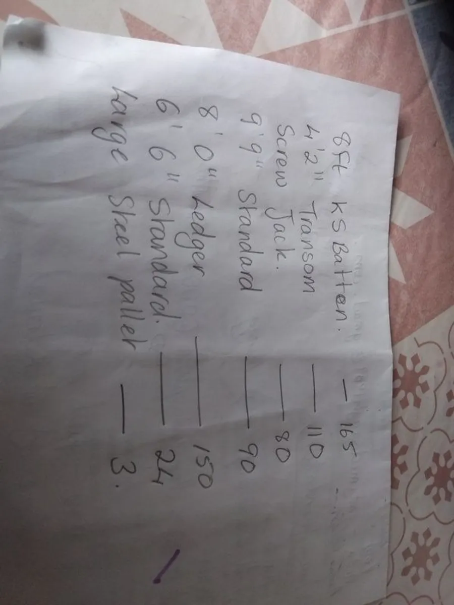 Scaffolding for sale