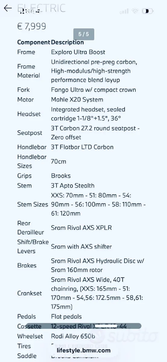 3T Gravel E Bike BMW - Image 2