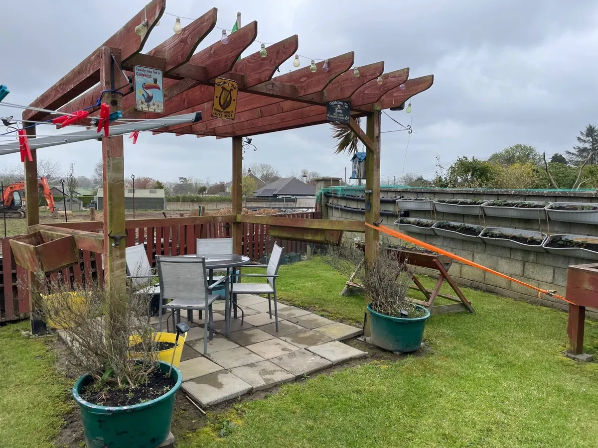 Timber Garden Pergola (treated ) - Image 4