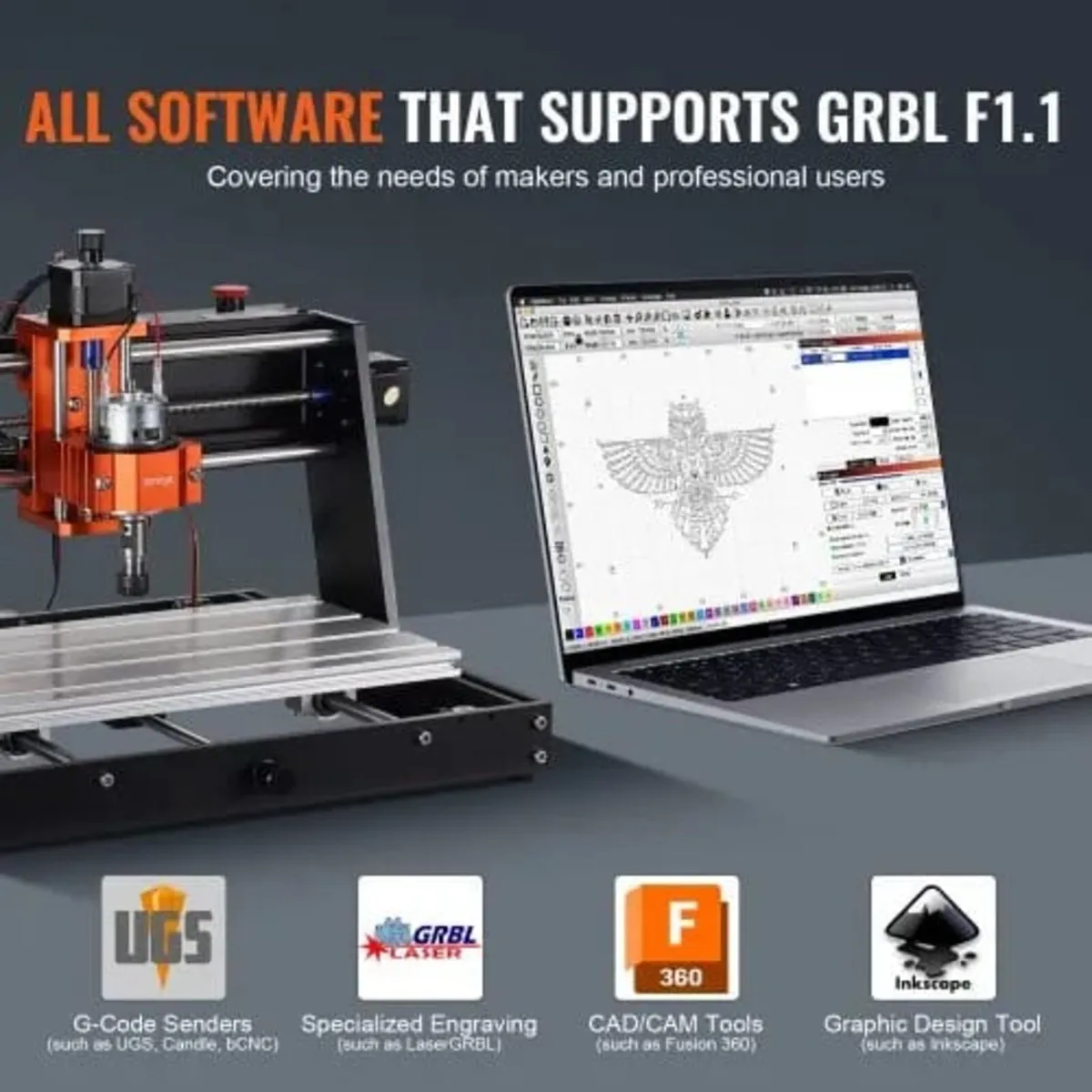 CNC Router Machine, 120W, 3 Axis GRBL Control Wood - Image 4