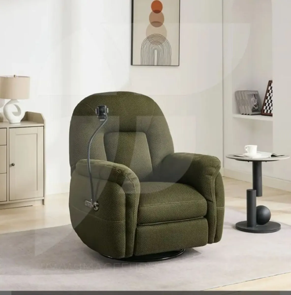 Sienna Reclining Chair with Phone Holder / 3 Colou - Image 1