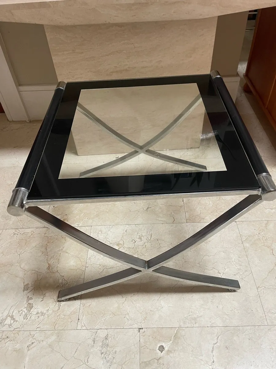 Beautiful Tempered Glass Topped Coffee -Side Table - Image 1